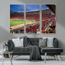 Wisconsin Badgers Football Team Print - Madison Camp Randall by MyGreatCanvas | Canvas Wall Art Prints | Photo Prints & Wall Decor