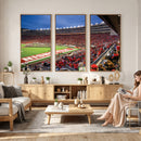 Wisconsin Badgers Football Team Print - Madison Camp Randall