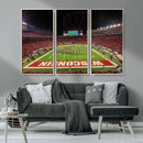 Wisconsin Badgers Football Team Print Canvas- Madison Camp
