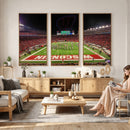 Wisconsin Badgers Football Team Print Canvas- Madison Camp