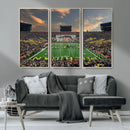 University of Michigan Wolverines Print Canvas, Football