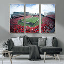 Cincinnati Bearcats Football Team Print - Nippert Stadium Wall Art Canvas Print