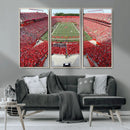 Rutgers Scarlet Knights Football Team Print - Piscataway SHI by MyGreatCanvas | Canvas Wall Art Prints | Photo Prints & Wall Decor