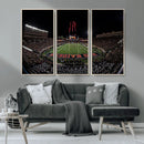 Framed Texas Tech Red Raiders Stadium Canvas, Texas Tech Red