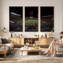 Framed Texas Tech Red Raiders Stadium Canvas, Texas Tech Red