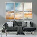 Abstract Landscape Wall Art Canvas Print - Warm Tones of