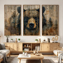 Abstract 399 Bear Wall Art | Rustic Cabin Wall Decor with by MyGreatCanvas | Canvas Wall Art Prints | Photo Prints & Wall Decor