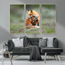 Heartwarming Fox and Baby Cub Wall Art | Ready to Hang