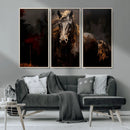 Abstract Black Horse Canvas Print for Farmhouse Wall Art | by MyGreatCanvas | Canvas Wall Art Prints | Photo Prints & Wall Decor