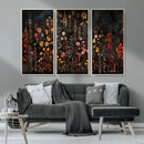 Large Floral Painting Print Illustration Flowers Canvas Wall by MyGreatCanvas | Canvas Wall Art Prints | Photo Prints & Wall Decor