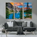 Canadian Rockies Moraine Lake Wall Art Canvas Print, Pine