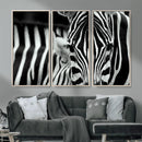 Zebra Wall Art – Zebra Close Up Wall Art – Framed Black by MyGreatCanvas | Canvas Wall Art Prints | Photo Prints & Wall Decor