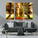 Sunshine in Forest and Trees Wall Art Canvas Print by MyGreatCanvas | Canvas Wall Art Prints | Photo Prints & Wall Decor