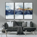 Abstract Mountain Range Art Canvas Print | 3 Panel by MyGreatCanvas | Canvas Wall Art Prints | Photo Prints & Wall Decor