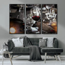 Red Wine and Glass Canvas Print by MyGreatCanvas | Canvas Wall Art Prints | Photo Prints & Wall Decor