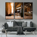 Wine and Bottle Wall Art Canvas Print by MyGreatCanvas | Canvas Wall Art Prints | Photo Prints & Wall Decor