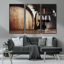 Wine and Barrel Wall Art Canvas Print by MyGreatCanvas | Canvas Wall Art Prints | Photo Prints & Wall Decor