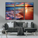 Colorful Coastal Sunset on the Beach Canvas Print, Ocean