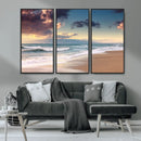 Cloudy Weather Beach Sunset Canvas Print | Sunrise Wall Art by MyGreatCanvas | Canvas Wall Art Prints | Photo Prints & Wall Decor