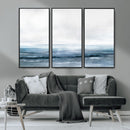 Blue Ocean Abstract Artwork Wall Art Canvas Print