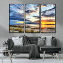 Sunset On The Ocean Wall Art Canvas Print by MyGreatCanvas | Canvas Wall Art Prints | Photo Prints & Wall Decor