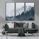 Foggy Pine Forest Wall Art Canvas Print by MyGreatCanvas | Canvas Wall Art Prints | Photo Prints & Wall Decor