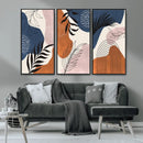 Boho Wall Art Canvas Print Set Mid-Century Prints Bohemian
