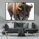 Bison Wall Art Canvas Print For Farmhouse, Wild Animal Wall by MyGreatCanvas | Canvas Wall Art Prints | Photo Prints & Wall Decor