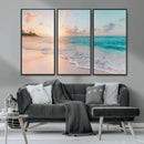 Beach Wall Art - Stunning Ocean Sunset Canvas Print with