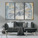 Radiant Abstract Wood Rings Canvas Art – Modern Triptych by MyGreatCanvas | Canvas Wall Art Prints | Photo Prints & Wall Decor