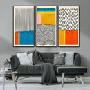 Canvas Print Wall Art Abstract Illustrs Art Boho, Framed