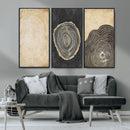 Tree Rings Canvas Wall Art Print – Minimalist Natural