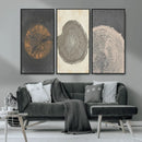 Boho Tree Ring Wall Art, Modern Minimalist Wood Grain