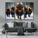 Buffalo Wall Art Canvas Print, American Bison Herd Wall Art by MyGreatCanvas | Canvas Wall Art Prints | Photo Prints & Wall Decor