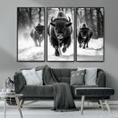 Buffalo Wall Art Canvas Print, Bison Family Wall Art Canvas by MyGreatCanvas | Canvas Wall Art Prints | Photo Prints & Wall Decor