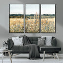 Wildflower Field Wall Art Canvas | Nature-Inspired Landscape