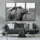 Bear and Cub Wall Art Canvas | 399 Bear Cub