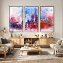 Disney Wall Art: Dreamy Watercolor Cinderella Castle Canvas by MyGreatCanvas | Canvas Wall Art Prints | Photo Prints & Wall Decor