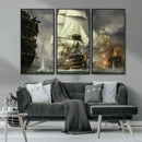 Pirate Ship War Wall Art Canvas Print by MyGreatCanvas | Canvas Wall Art Prints | Photo Prints & Wall Decor