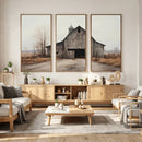 Farmhouse Rustic Barn Wall Art Canvas Print – Framed and