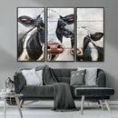 Vintage Baby and Mom Cattle Wall Art Canvas Print by MyGreatCanvas | Canvas Wall Art Prints | Photo Prints & Wall Decor