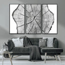 Rustic Tree Ring Wall Art Canvas Print – Framed and Ready to