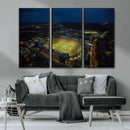 Michigan Stadium Night Game Wall Art – Sports Arena Aerial by MyGreatCanvas | Canvas Wall Art Prints | Photo Prints & Wall Decor