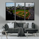 Chicago Cubs Baseball Team Print - Wrigley Field Stadium