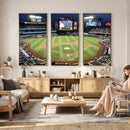 Citi Field Wall Art Print | 3-Panel New York Mets Baseball