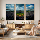 3-Panel Kauffman Stadium Wall Art Print | Large Kansas City
