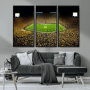 Stadium in Michigan Wall Art Canvas Print, Framed American