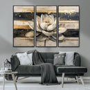 Lotus Flower Wall Art – Framed Abstract Floral Canvas by MyGreatCanvas | Canvas Wall Art Prints | Photo Prints & Wall Decor