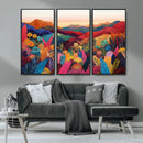YAYOI KUSAMA Abstract Print - Landscape Canvas Wall Art