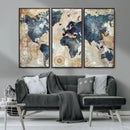 World Map Canvas Print – Framed Wall Art for Couples, by MyGreatCanvas | Canvas Wall Art Prints | Photo Prints & Wall Decor